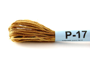 Мулине меланж Р-17 т.коричневый-св.коричневый
