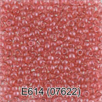 Бисер Чехия " GAMMA" круглый 5 10/ 0 2. 3 мм 5 г 1- й сорт Е614 розовый ( 07622 ) 